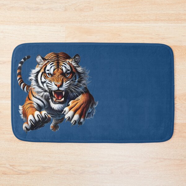 Item preview, fierce tiger in jumping, angry tiger rushing designed and sold by orthodox-icon.