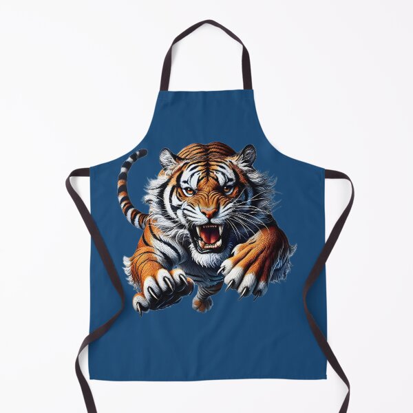 Item preview, fierce tiger in jumping, angry tiger rushing designed and sold by orthodox-icon.