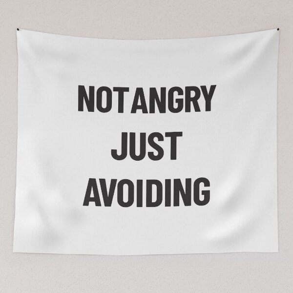 Item preview, Not angry Just avoiding text telling unhappy mood designed and sold by Innet.