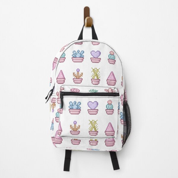 Item preview, Pixel Art Cute Cactus Collection – Creamy Potted Succulents designed and sold by retro_pixel.