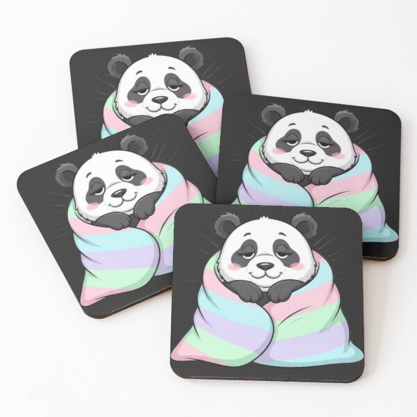 Item preview, Lazy Panda Wrapped in Blanket – Kawaii Cozy Vibes designed and sold by PunnyBean.