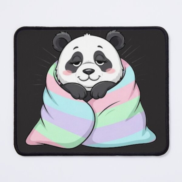 Item preview, Lazy Panda Wrapped in Blanket – Kawaii Cozy Vibes designed and sold by PunnyBean.