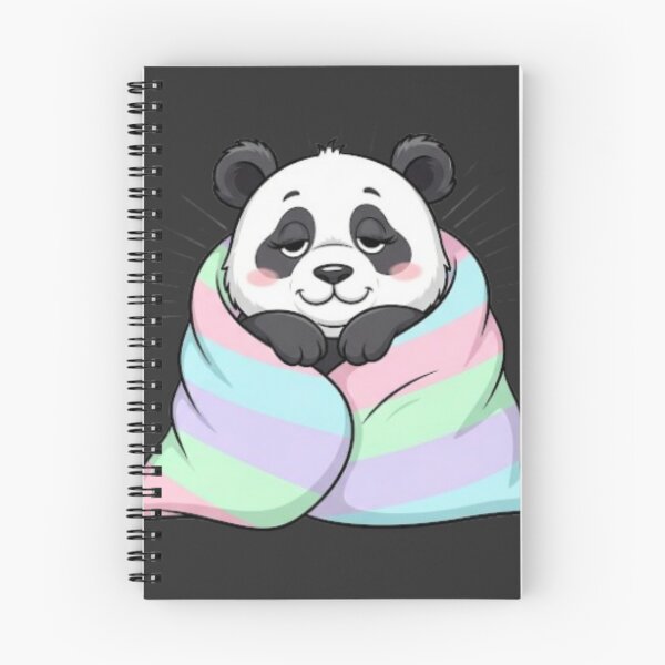 Item preview, Lazy Panda Wrapped in Blanket – Kawaii Cozy Vibes designed and sold by PunnyBean.