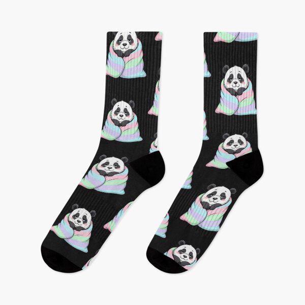 Item preview, Lazy Panda Wrapped in Blanket – Kawaii Cozy Vibes designed and sold by PunnyBean.