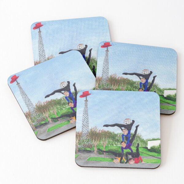 Item preview, The wiggles doing a human pyramid in Paris Texas designed and sold by Strawberryfaery.