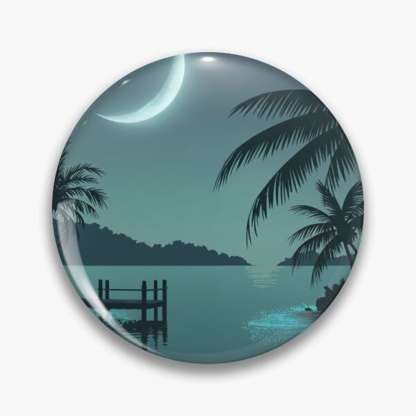 Item preview, Moonlight Serenity Enchanted Lake Night designed and sold by ShadowAndSlate.