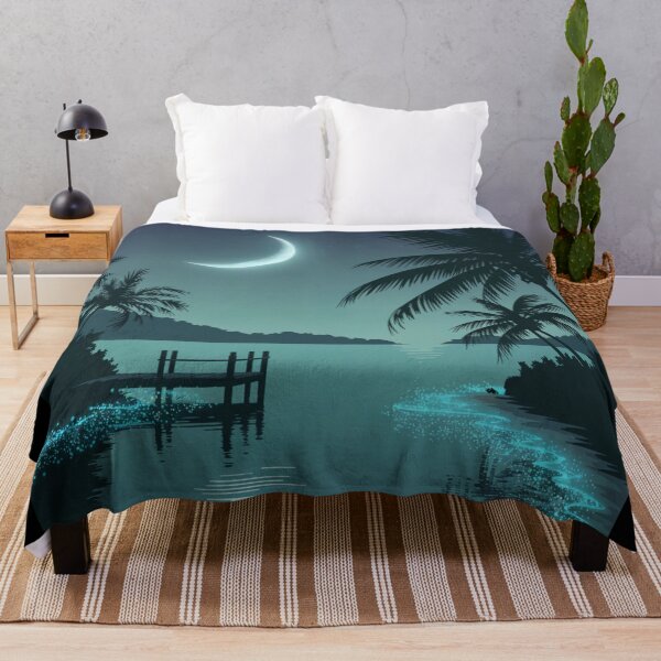 Item preview, Moonlight Serenity Enchanted Lake Night designed and sold by ShadowAndSlate.
