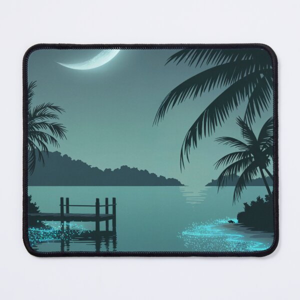 Item preview, Moonlight Serenity Enchanted Lake Night designed and sold by ShadowAndSlate.