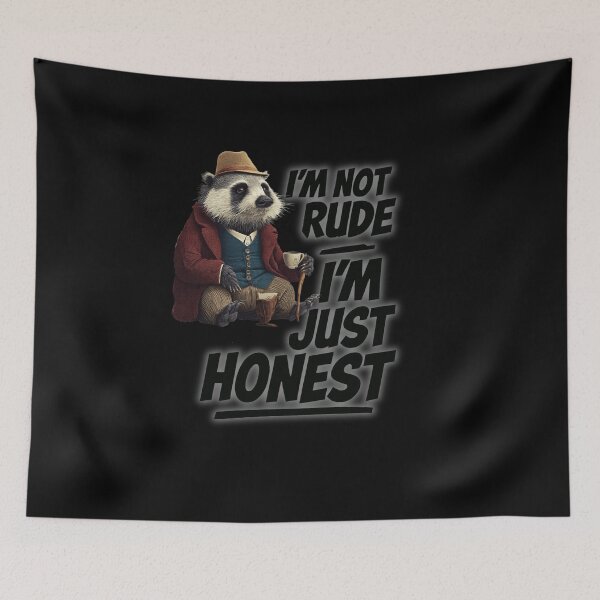 Item preview, I’m Not Rude I’m Just Honest – Funny Panda Design designed and sold by MomentumbyOla.