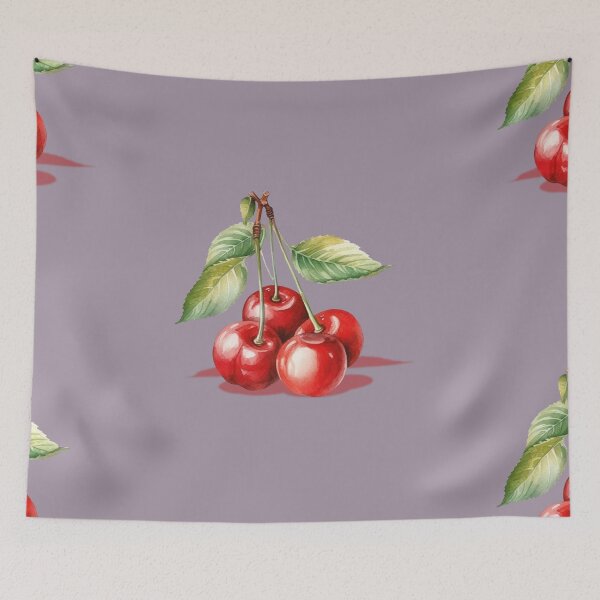 Item preview, Cute Minimal Cherry Pattern – Sweet & Simple Fruit Design designed and sold by LaiDeeByAiya.