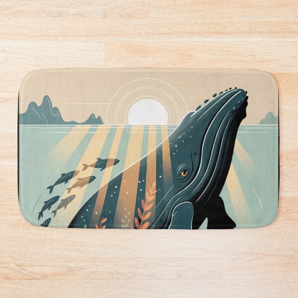Item preview, Majestic Whale Ocean Flow designed and sold by ShadowAndSlate.