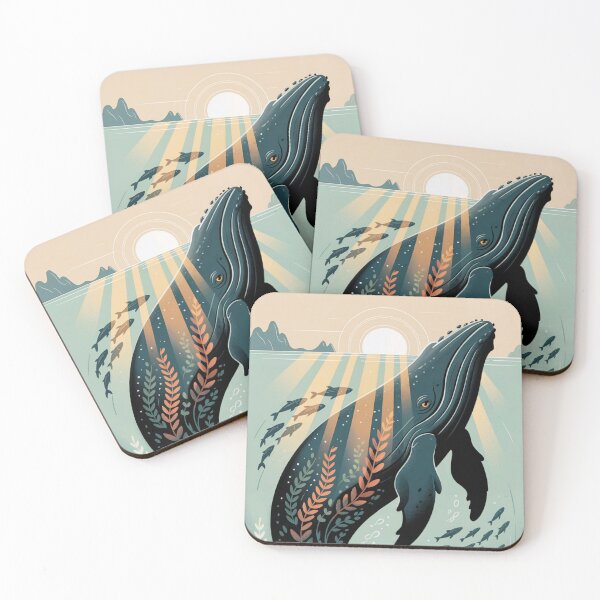 Item preview, Majestic Whale Ocean Flow designed and sold by ShadowAndSlate.