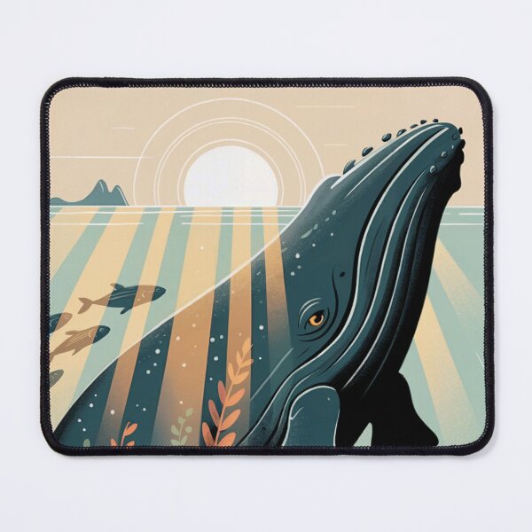 Item preview, Majestic Whale Ocean Flow designed and sold by ShadowAndSlate.