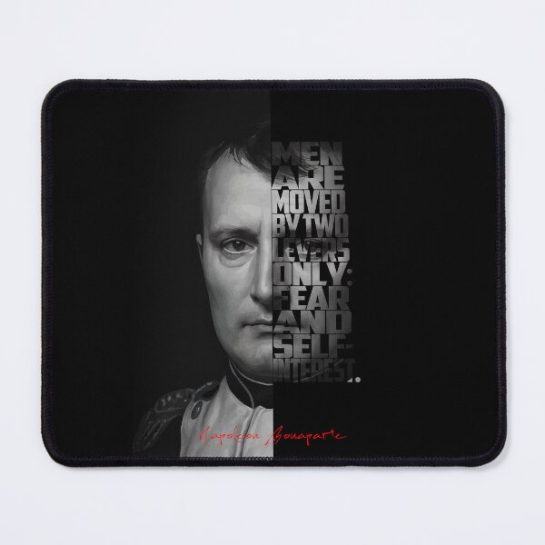 Item preview, Napoleon Bonaparte Portrait – Minimalist Black-and-White Historical Art designed and sold by Enea Kelo.