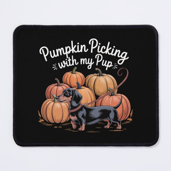 Item preview, Pumpkin Picking With My Pup designed and sold by theartfulaspie.