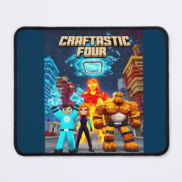 Item preview, Craftastic Four – Pixel Superhero Poster designed and sold by WhisperFrame.