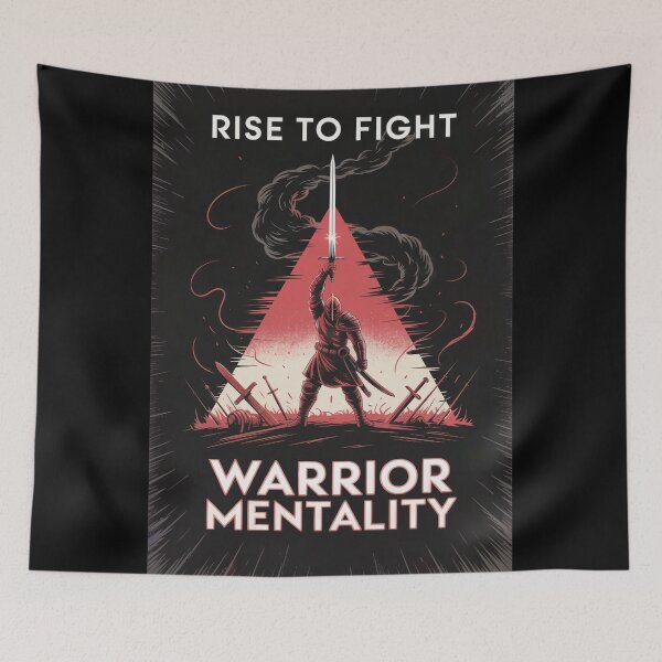 Item preview, Warrior Mentality Rise To Fight Knight designed and sold by ShadowAndSlate.