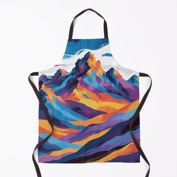 Item preview, Abstract Mountain Landscape – Flowing Shapes and Bold Geometric Forms designed and sold by Dino-Lune.