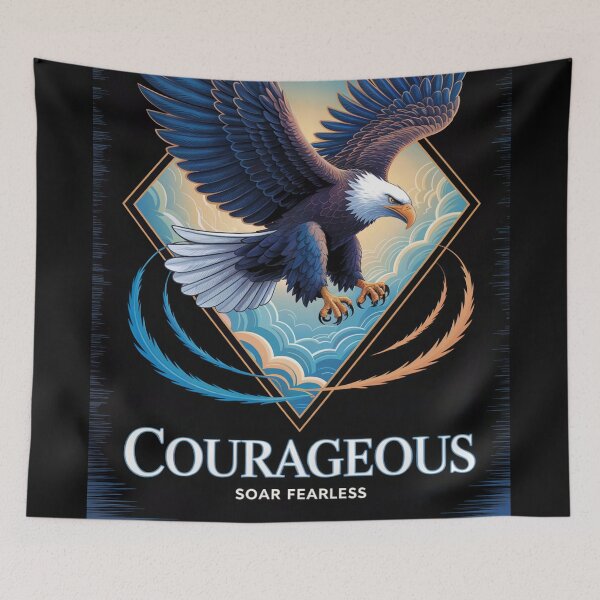 Item preview, Courageous Soar Fearless Eagle designed and sold by ShadowAndSlate.