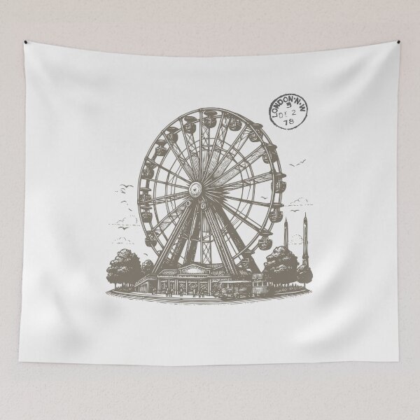 Item preview, Vintage Ferris Wheel  designed and sold by LaiDeeByAiya.