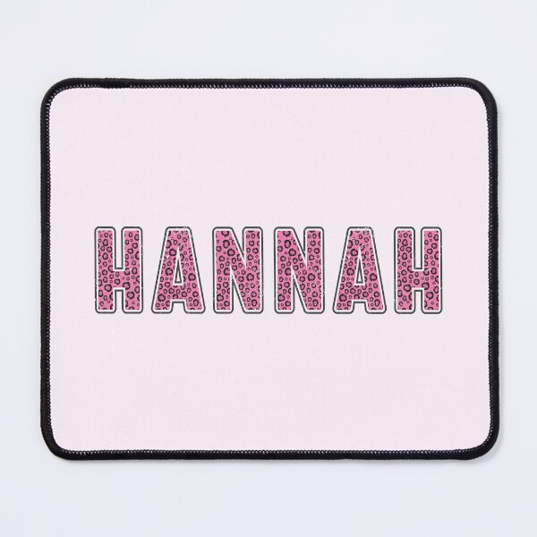 Item preview, Hannah Name Pink Leopard Print Pattern designed and sold by Jeallan Designs.
