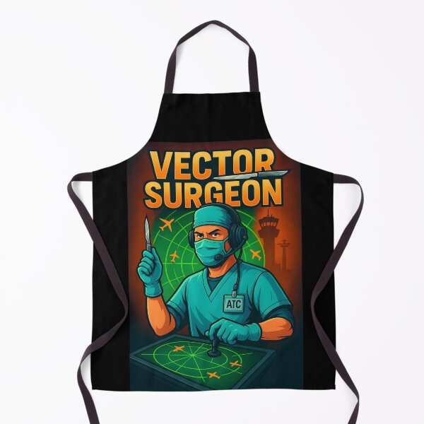 Item preview, Vector Surgeon – Funny Air Traffic Controller with Surgical Precision designed and sold by ATC HERO.