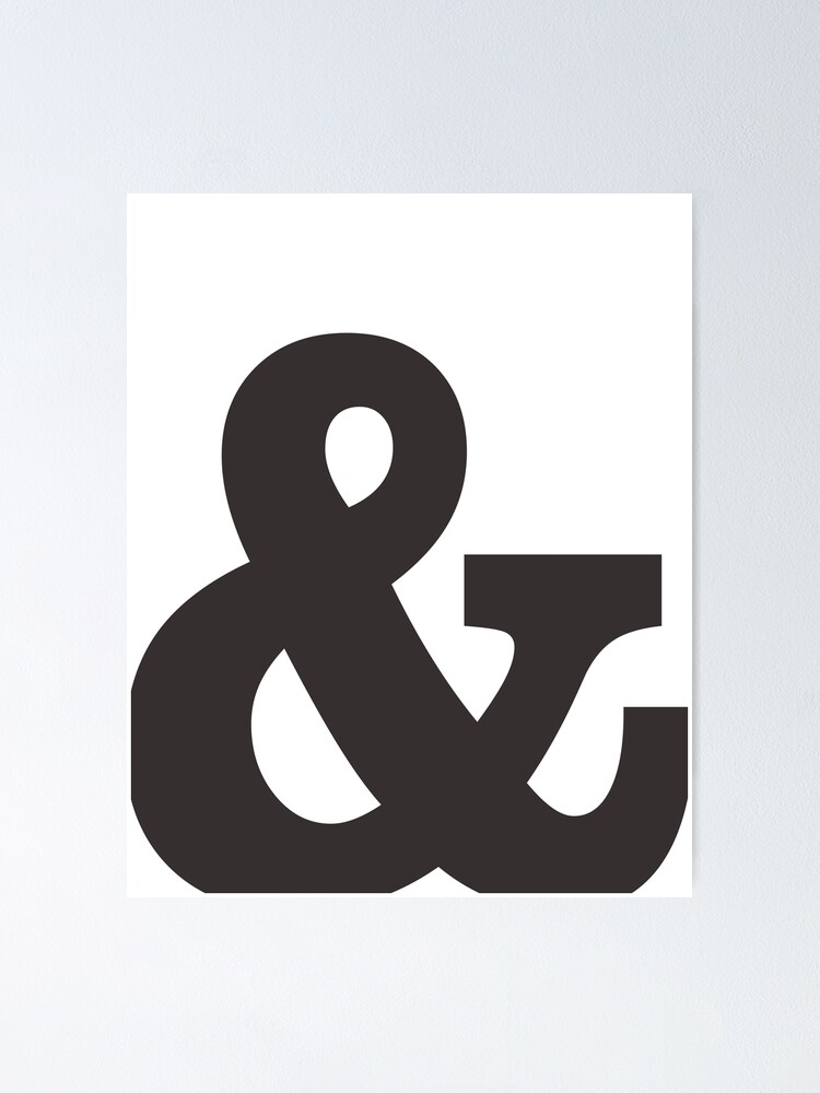 Ampersand - And Symbol 3 - Minimalist Print | Poster