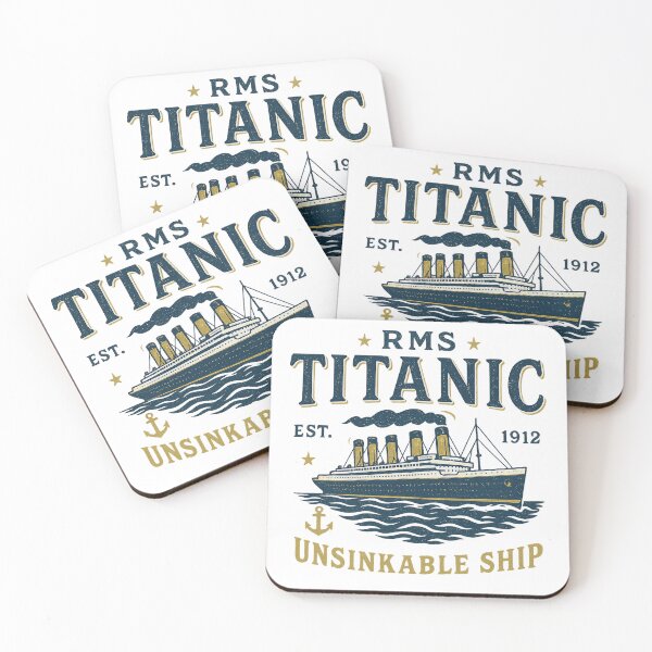 Item preview, RMS Titanic – Unsinkable Ship – Vintage Ocean Liner Design designed and sold by CreativeGorillas.
