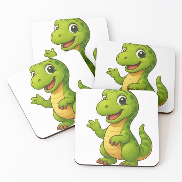 Item preview, Adorable Cartoon Green Dinosaur designed and sold by Ahau Designs.