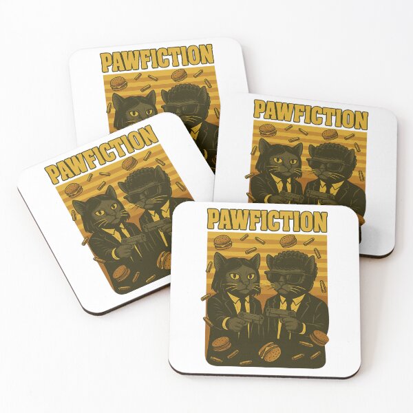 Item preview, Paw Fiction – Feline Chronicles of Burgers and Bullets designed and sold by elsotanodelcine.