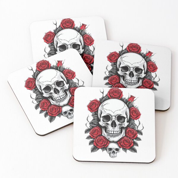 Item preview, Skull & Roses designed and sold by ChazeDesigns.