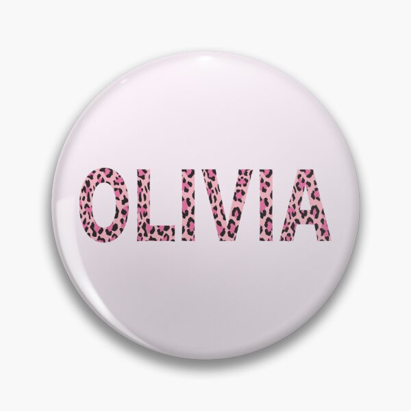 Artikelvorschau, Olivia Name Rosa Leopardenmuster entworfen und verkauft von Jeallan Designs.