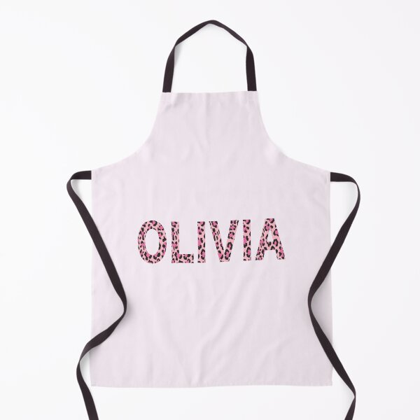 Artikelvorschau, Olivia Name Rosa Leopardenmuster entworfen und verkauft von Jeallan Designs.