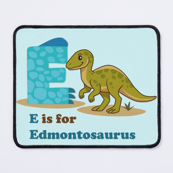 Item preview, Cute E is for Edmontosaurus Dinosaur Alphabet Poster | Kids Room & Nursery Wall Art designed and sold by FilizDesigner.