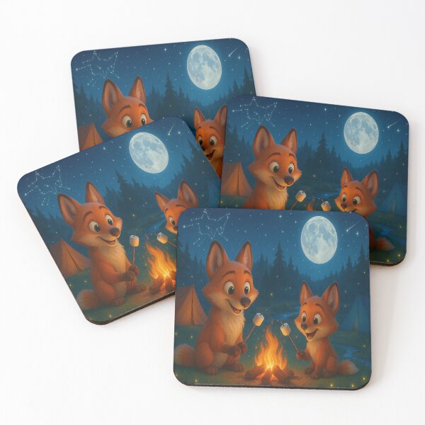 Item preview, Camping Foxes designed and sold by Freedom Foxes.