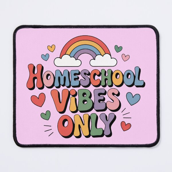 Item preview, Homeschool Vibes Only Rainbow and Hearts Cute Colorful Lettering Design designed and sold by YourSocialBae.