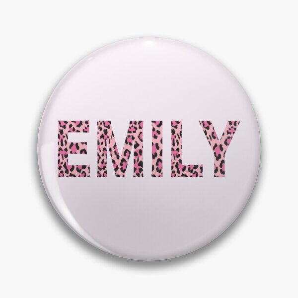 Item preview, Emily Name Pink Leopard Print Pattern designed and sold by Jeallan Designs.