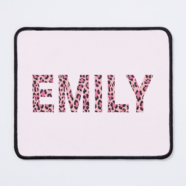 Artikelvorschau, Emily Name Rosa Leopardenmuster entworfen und verkauft von Jeallan Designs.