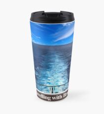 Reisen mit Bruce Wake Logo Thermobecher