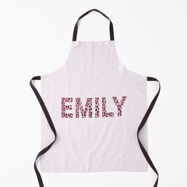 Item preview, Emily Name Pink Leopard Print Pattern designed and sold by Jeallan Designs.
