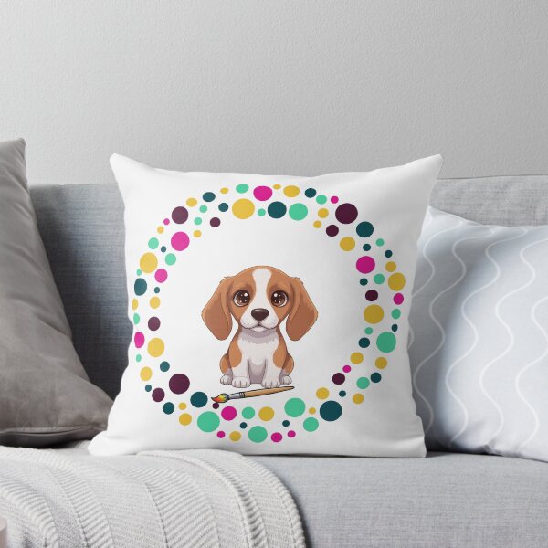 Item preview, Celebrate Dot Day with My Harrier – Colorful Dog Art designed and sold by The Real Life Symphony.
