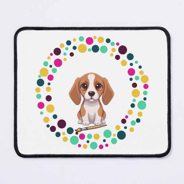Item preview, Celebrate Dot Day with My Harrier – Colorful Dog Art designed and sold by The Real Life Symphony.