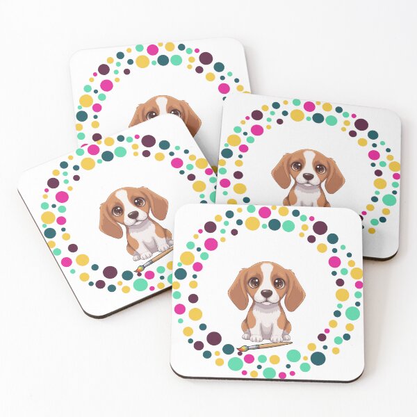 Item preview, Celebrate Dot Day with My Harrier – Colorful Dog Art designed and sold by The Real Life Symphony.