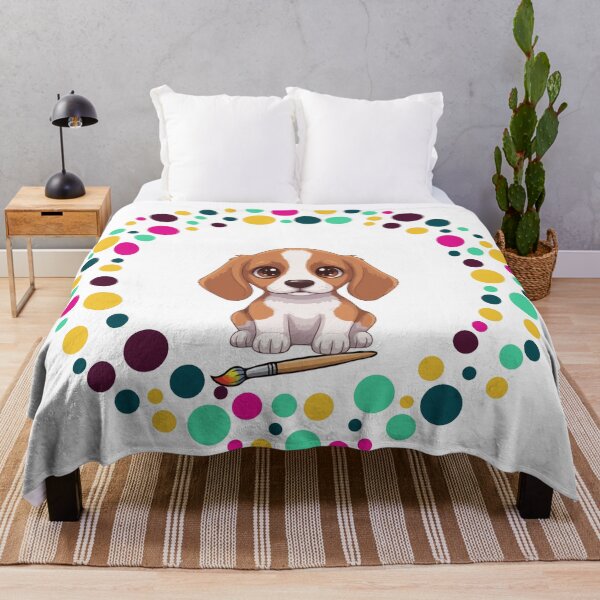 Item preview, Celebrate Dot Day with My Harrier – Colorful Dog Art designed and sold by The Real Life Symphony.