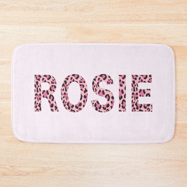 Item preview, Rosie Name Pink Leopard Print Pattern designed and sold by Jeallan Designs.