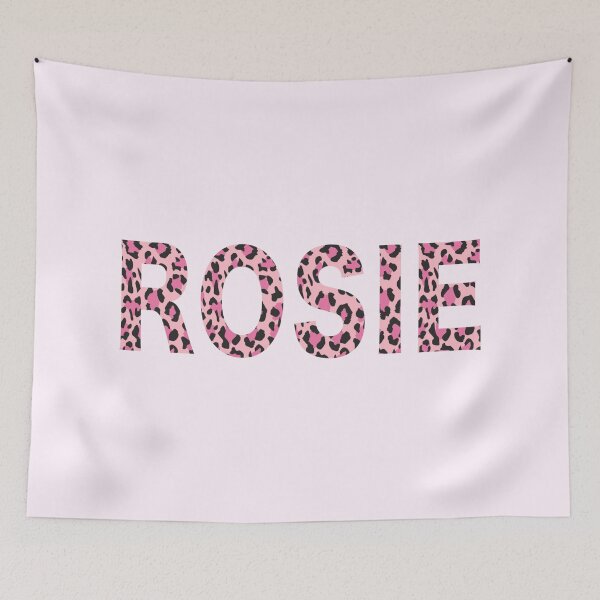 Item preview, Rosie Name Pink Leopard Print Pattern designed and sold by Jeallan Designs.