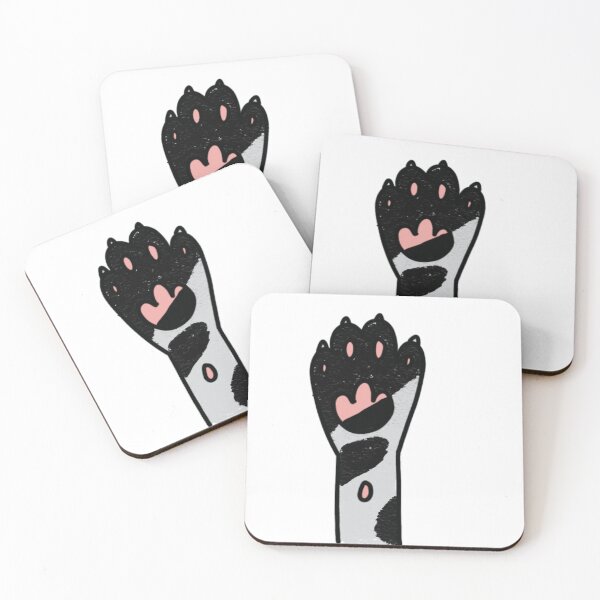 Item preview, Cute Cat Paw Bliss(Black and White Cat) designed and sold by s1456322.