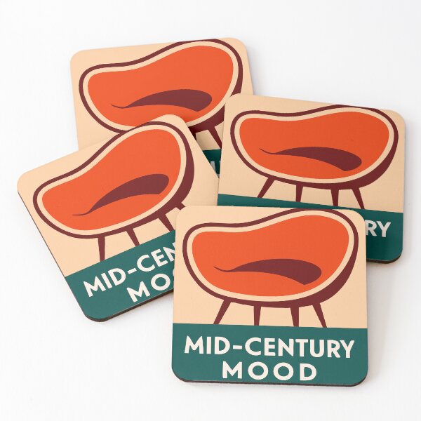 Item preview, Copy of Mid Century Mood Kidney Bean Chair Retro 50s designed and sold by Retro Club Shop.
