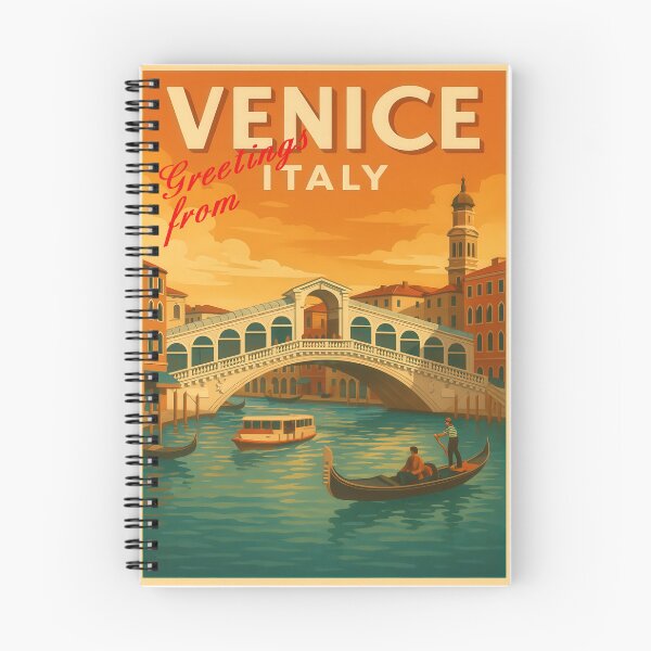 Item preview, PONTE DI RIALTO – Venice Italy Retro Travel Designs designed and sold by Earth Celebration Designs.