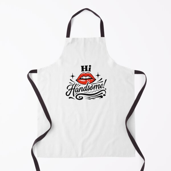 Item preview, Hi Handsome Flirty Red Lips Design – Romantic Fun Gift designed and sold by WHDProduction45.